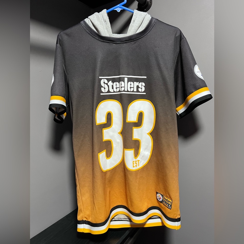 NFL Steelers Jersey Hooded Shirt